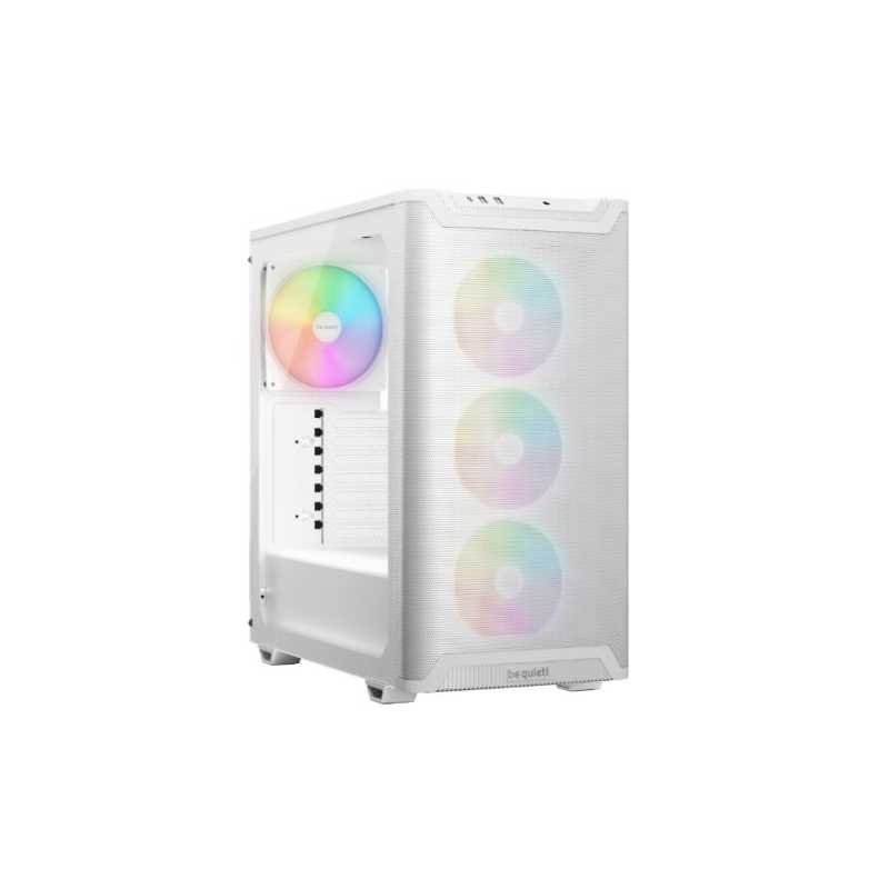 Be Quiet! Pure Base 501 LX Gaming Case w/ Glass Side, ATX, Compact Design, 4x ARGB Fans, ARGB Controller & Hub, High Airflow, US