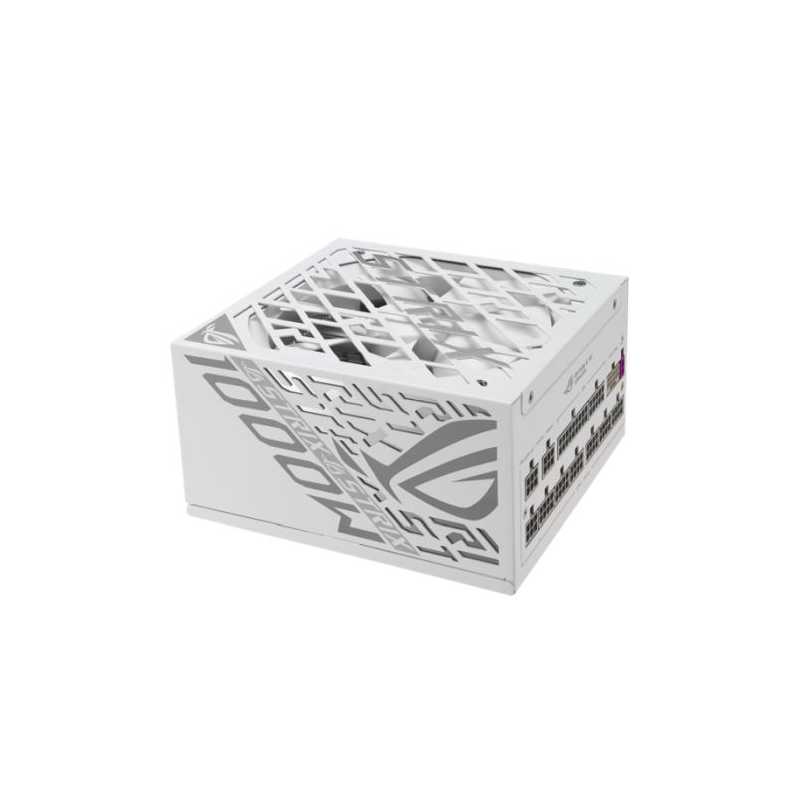Asus ROG Strix 1000W Platinum White Edition PSU, Fully Modular, 80+ Platinum, ATX 3.1, PCIe 5.0, GaN MOSFET, Intelligent Voltage