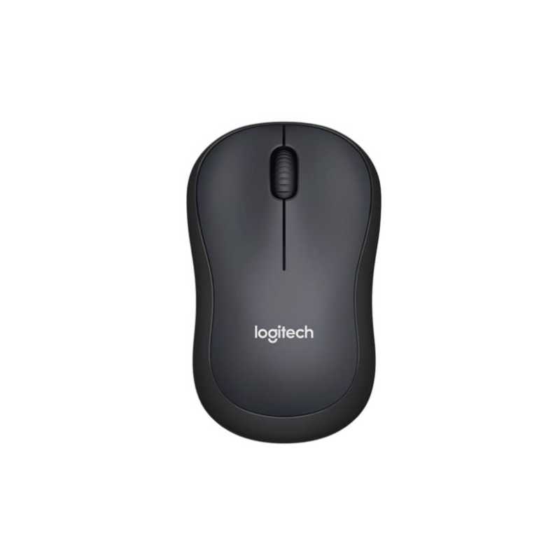Logitech M220 Silent Wireless Optical Mouse, SilentTouch Tech, 3 Buttons, 1000DPI, Charcoal, OEM