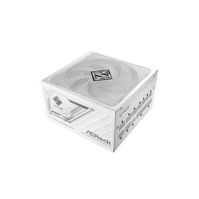 Asrock 850W Steel Legend SL-850GW PSU, Fully Modular, 80+ Gold, Cybenetics Platinum & Lambda A+, ATX 3.1, PCIe 5.1, White