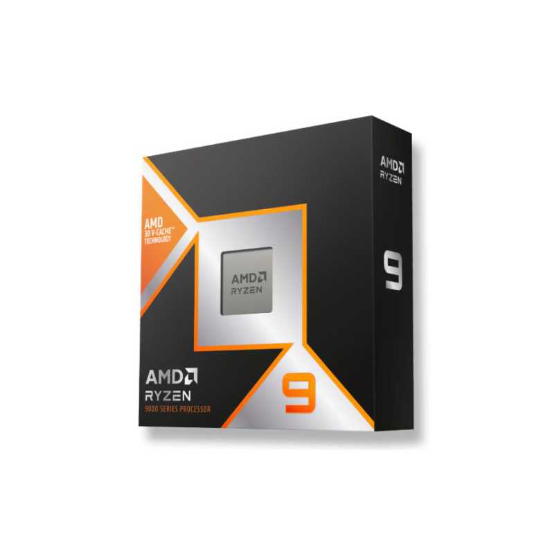 AMD Ryzen 9 9900X3D CPU, AM5, 4.4GHz (5.5 Turbo), 12-Core, 120W, 140MB Cache, 4nm, 9th Gen, Radeon Graphics, NO HEATSINK/FAN