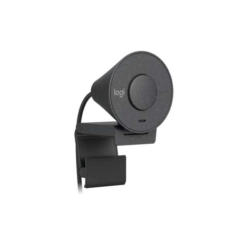 Logitech BRIO 305 1080p 2MP Webcam, USB-C, Light Correction, Privacy Shutter, Noise-Reducing Mic, Graphite