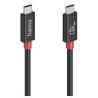 Hama USB4 V2 80Gbps Type-C Male to Male Cable, E-Marker, 5A, 240W, 1 Metre, Black