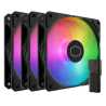 Cooler Master SickleFlow Edge 120 ARGB 12cm PWM Case Fans (3 Pack), Up to 2500 RPM, A1 Mini LED Controller included