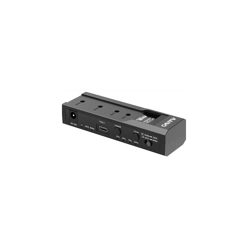 Maiwo USB Type-C, Dual Bay HDD/NVMe M2 SSD 10Gbps Clone Converter For 2.5" and 3.5" SATA