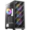 ANTEC AX85 ARGB Case, Black, Mid Tower, 2 x USB 3.0, Tempered Glass Side WIndow Panel, Large Mesh Front Panel for Excellent Cool