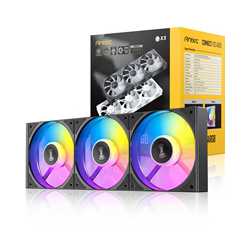 Antec Connect 120 ARGB 3-Pack 120mm PWM Fans with Daisy Chain Design and Vibration-Absorbing Pads