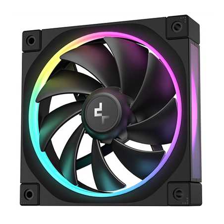DeepCool FL12 120mm PWM Fan - High Performance, Low Noise, Fluid Dynamic Bearing, 36 ARGB LEDs, 500-2150 RPM, 55 CFM Airflow, 4-