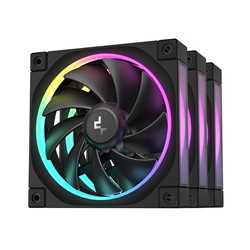 DeepCool FL12 120mm PWM 3 Pack Fan - High Performance, Low Noise, Fluid Dynamic Bearing, 36 ARGB LEDs, 500-2150 RPM, 55 CFM Airf