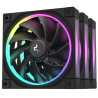 DeepCool FL12 120mm PWM 3 Pack Fan - High Performance, Low Noise, Fluid Dynamic Bearing, 36 ARGB LEDs, 500-2150 RPM, 55 CFM Airf