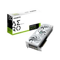 Gigabyte NVIDIA GeForce RTX 5070 AERO OC 12G Graphics Card, 12GB GDDR7, 6144 CUDA Cores, 2625 MHz Core Clock, Triple Fan, White,
