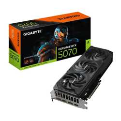 Gigabyte NVIDIA GeForce RTX 5070 WINDFORCE OC SFF 12G Graphics Card, 12GB GDDR7, 6144 CUDA Cores, 2542 MHz Core Clock, Triple Fa