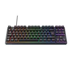 Tecware Phantom+ RGB Mechanical with Wraith Brown Switches UK Layout Gaming Keyboard Black