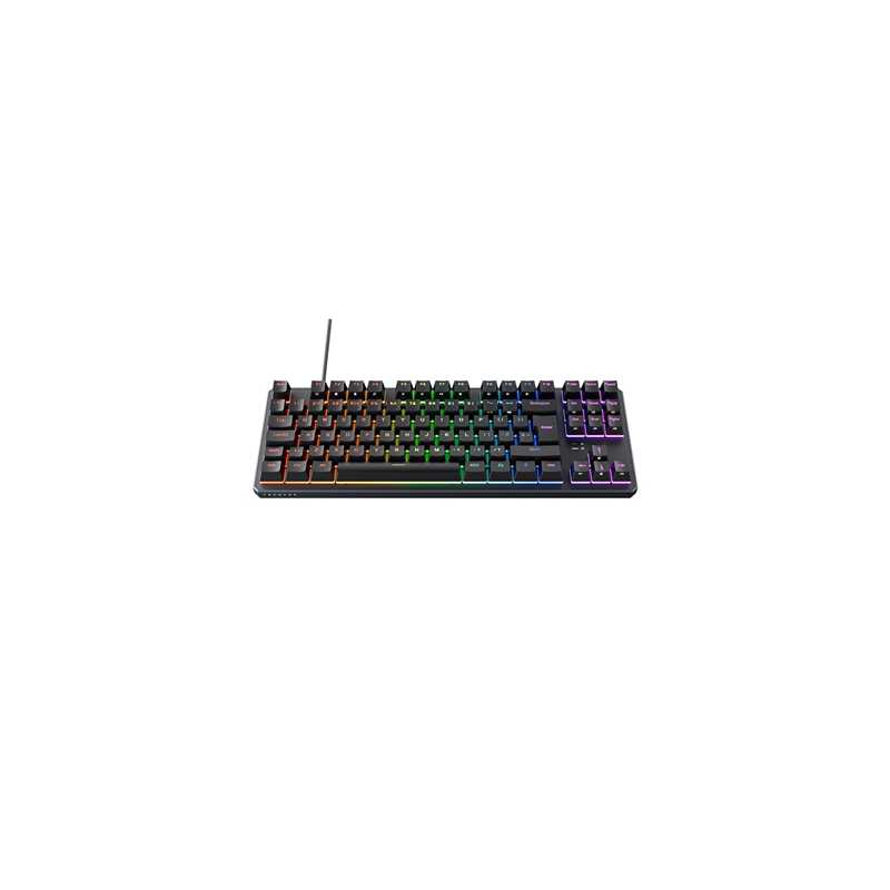Tecware Phantom+ RGB Mechanical with Wraith Brown Switches UK Layout Gaming Keyboard Black