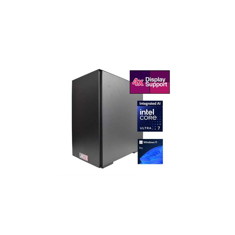 LOGIX Intel Core Ultra 7 AI Powered 20 Core, 3.90GHz (5.50GHz Boost) NPU with 13 TOPS, 32GB Kingston DDR5 Memory, 1TB Kingston N