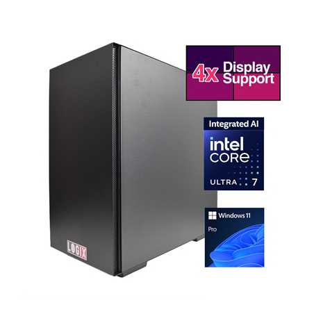 LOGIX Intel Core Ultra 7 AI Powered 20 Core, 3.90GHz (5.50GHz Boost) NPU with 13 TOPS, 32GB Kingston DDR5 Memory, 1TB Kingston N