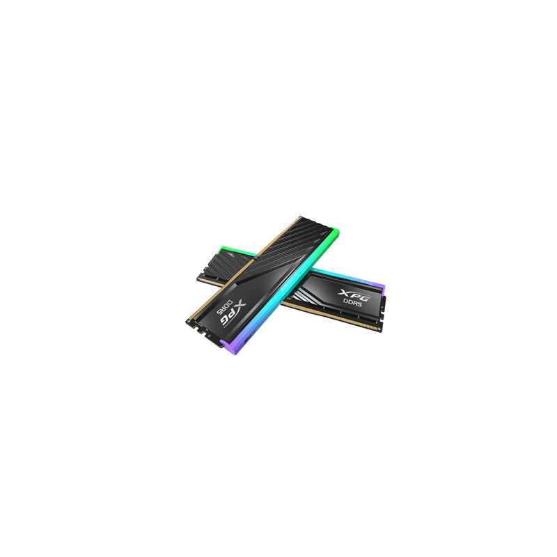 Adata LANCER RGB AX5U6000C3616G-DTLABRBK DDR5 6000MHz, 32GB, (2 x 16GB) CL36-38-38, 1.35v, Retail, Black RGB System Memory