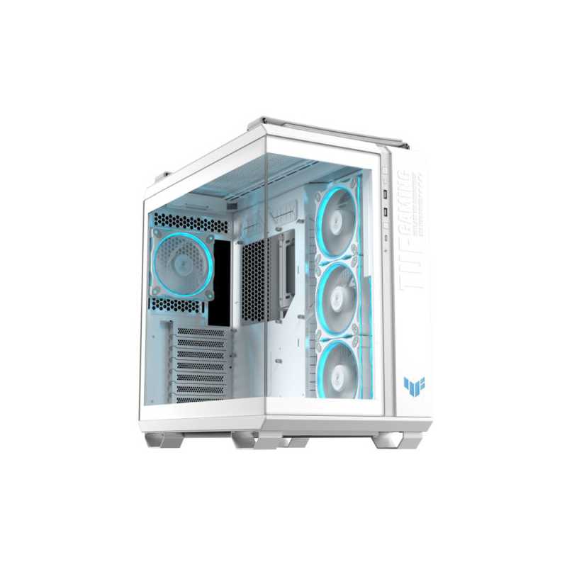 Asus TUF Gaming GT502 Horizon ARGB Case w/ Glass Front & Side, ATX, Dual Chamber, Modular Design, 4x ARGB Fans, USB-C 20Gbps, Ca