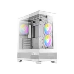 ANTEC CX700 Mid Tower Gaming Case, White, 270 Full-View Tempered Glass, 3 x 120 mm ARGB PWM Fans, 1 x USB 3.0 / 1 x USB Type-C, 