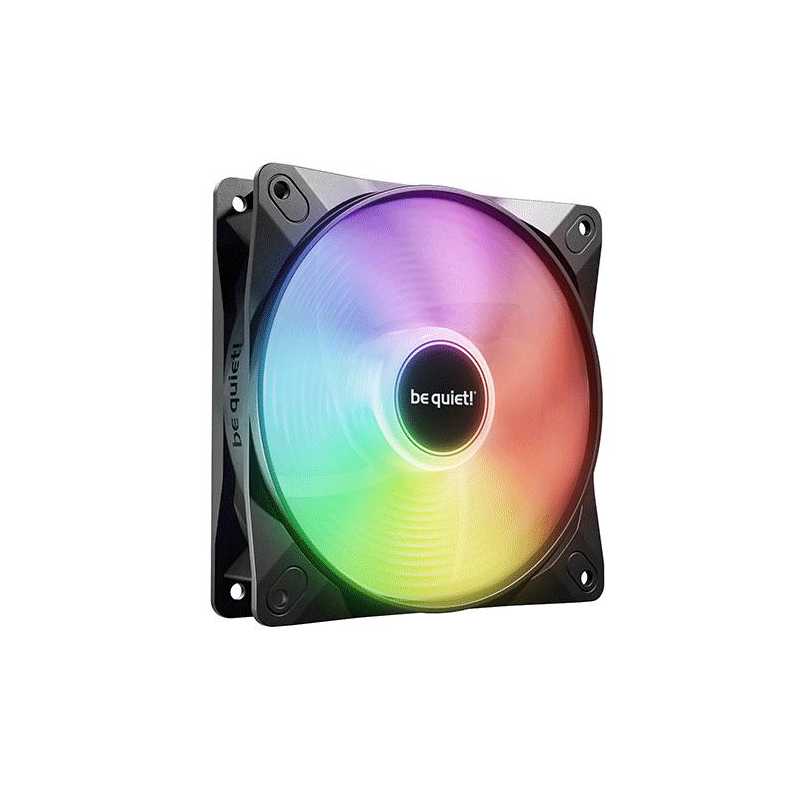 Be Quiet! (BL132) Light Wings LX 12cm PWM Reverse Blade  ARGB Case Fan, Rifle Bearing, Impeller w/ 16 LEDs, Daisy-Chain, Up to 1