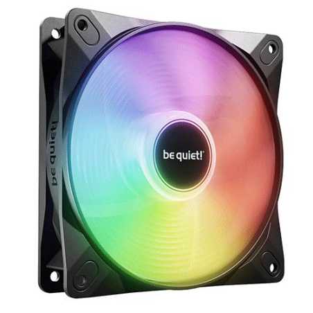 Be Quiet! (BL132) Light Wings LX 12cm PWM Reverse Blade  ARGB Case Fan, Rifle Bearing, Impeller w/ 16 LEDs, Daisy-Chain, Up to 1