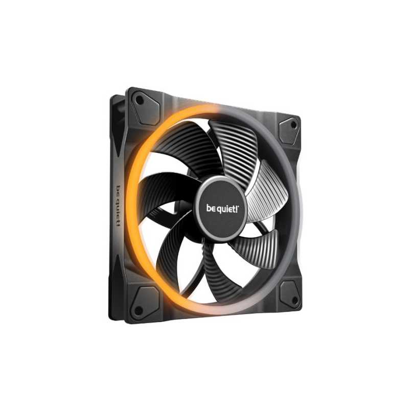 Be Quiet! (BL134) Light Wings 14cm PWM Reverse Blade ARGB Case Fan, Rifle Bearing, 20 LEDs, Front & Rear Lighting, Daisy-Chain, 