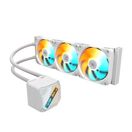 GIGABYTE GP-GIGABYTE GME ICE 360 All-in-One Liquid CPU Cooler – 360mm Radiator, ARGB Lighting, Teflon Tubing, and Magnetic Rot