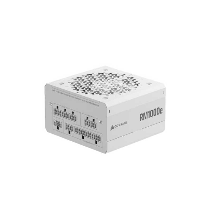 Corsair 1000W RMe Series RM1000e PSU, Fully Modular, Low-Noise, Cybenetics Gold, Zero RPM Mode, ATX 3.1, PCIe 5.1, White