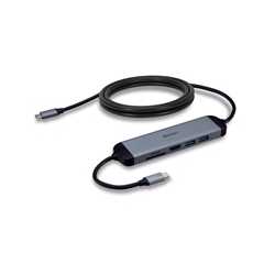 Lindy DST-Micro 140 Laptop Docking Station with USB-C, 1x 4K HDMI and Pass-Through Charging