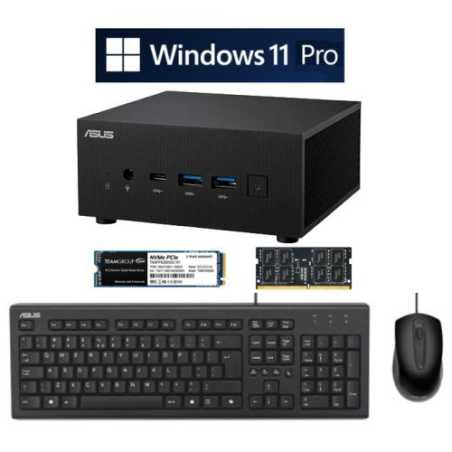 *BUNDLE* Asus Mini PC PN52, Ryzen 9 5900HX, 256GB Gen3 SSD, 8GB DDR4, Asus U2000 KB & Mouse, Windows 11 Pro - Boxed Separately