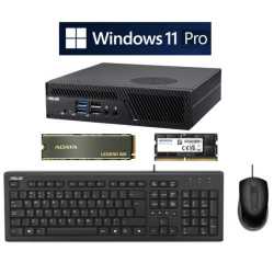 *BUNDLE* Asus Mini PC PB63, i3-13100, 500GB Gen4 SSD, 16GB DDR5, Asus U2000 KB & Mouse, Windows 11 Pro - Boxed Separately