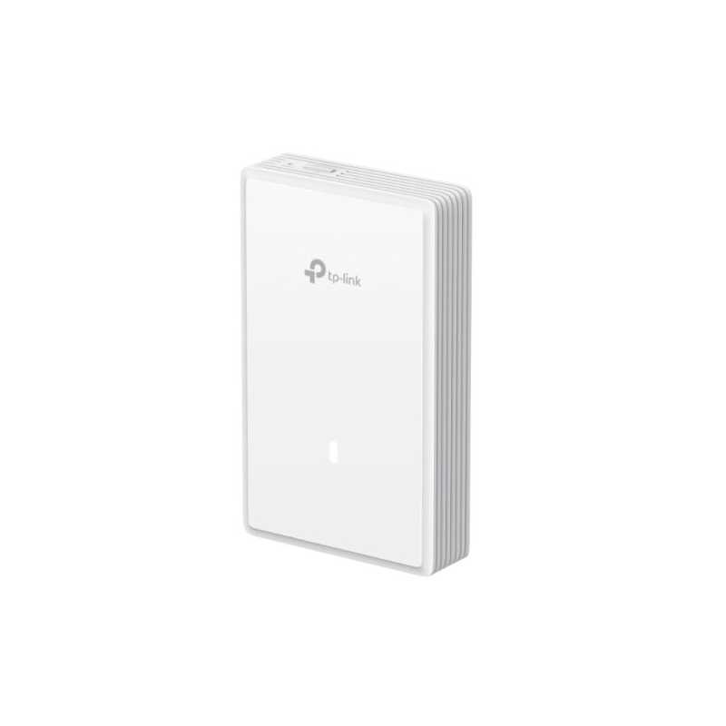 TP-LINK (EAP725-WALL) BE3600 Dual Band Wall Plate Wi-Fi 7 Access Point, PoE, 2.5GB Ports, 160MHz Bandwidth, Omada Mesh, Multi-RU