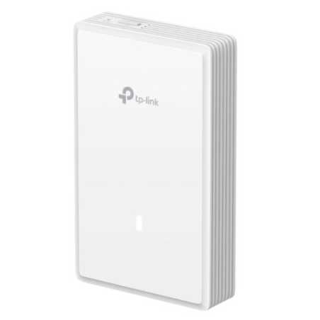 TP-LINK (EAP725-WALL) BE3600 Dual Band Wall Plate Wi-Fi 7 Access Point, PoE, 2.5GB Ports, 160MHz Bandwidth, Omada Mesh, Multi-RU