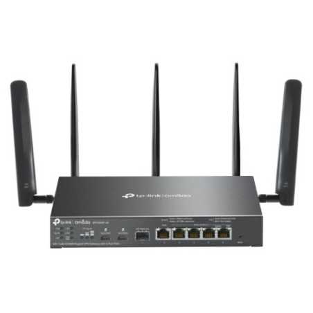 TP-LINK (ER706WP-4G) Omada 4G+ Cat6 AX3000 Gigabit VPN Gateway with 4-Port PoE+, 5x GB Ports, Omada Mesh, High-Security VPN