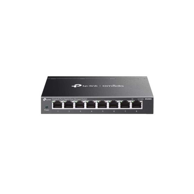 TP-LINK (ES208G) Omada 8-Port Gigabit Easy Managed Switch, 8x GB Ports, Metal Casing