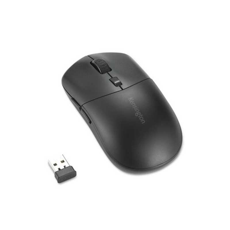 Kensington MY430 EQ Rechargeable Wireless/Bluetooth Mouse, Connect to 3 Devices,  2400 DPI, 6 Buttons, 4 Months Battery, Black