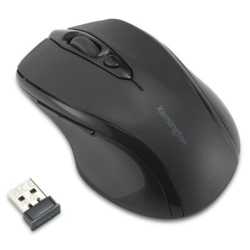 Kensington MY310 EQ Midsize Ergonomic Wireless Mouse,  1600 DPI, 6 Buttons, Browser Buttons, 12 Months Battery, Black