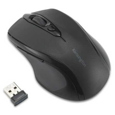 Kensington MY310 EQ Midsize Ergonomic Wireless Mouse,  1600 DPI, 6 Buttons, Browser Buttons, 12 Months Battery, Black