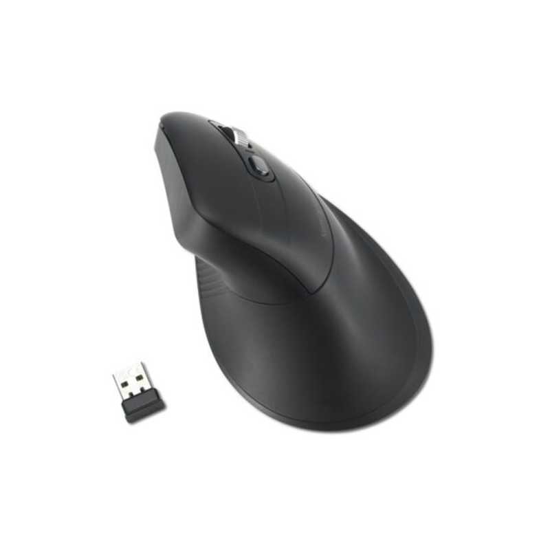 Kensington Pro Fit Ergo MY630 EQ Rechargeable Wireless/Bluetooth Vertical Mouse, Connect to 3 Devices, 2400 DPI, 4 Months Batter