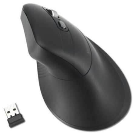 Kensington Pro Fit Ergo MY630 EQ Rechargeable Wireless/Bluetooth Vertical Mouse, Connect to 3 Devices, 2400 DPI, 4 Months Batter