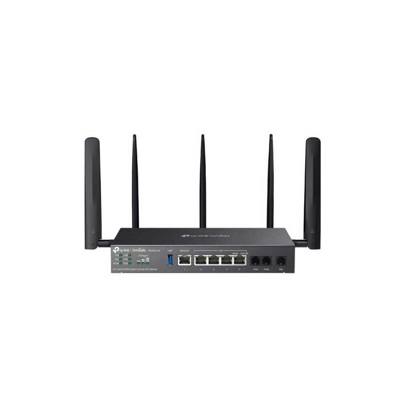 TP-LINK (DR3650v-4G) Omada 4G+ Cat6 AX3000 Wi-Fi 6 Gigabit Desktop DSL Gateway, 4G+ Cat6 up to 300Mbps, VDSL2 35b, USB, VoIP Sup