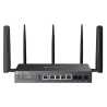 TP-LINK (DR3650v-4G) Omada 4G+ Cat6 AX3000 Wi-Fi 6 Gigabit Desktop DSL Gateway, 4G+ Cat6 up to 300Mbps, VDSL2 35b, USB, VoIP Sup
