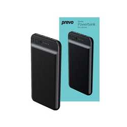Prevo SP3012 10000mAh Slim Dual-Port Powerbank Black
