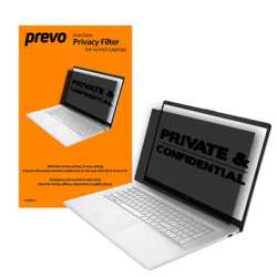 prevo 14-Inch Anti-Glare Laptop Privacy Screen Filter, Anti-Peep, Anti-Static