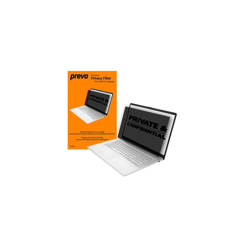 prevo 15.6 Inch Anti-Glare Laptop Privacy Screen Filter, Anti-Peep, Anti-Static