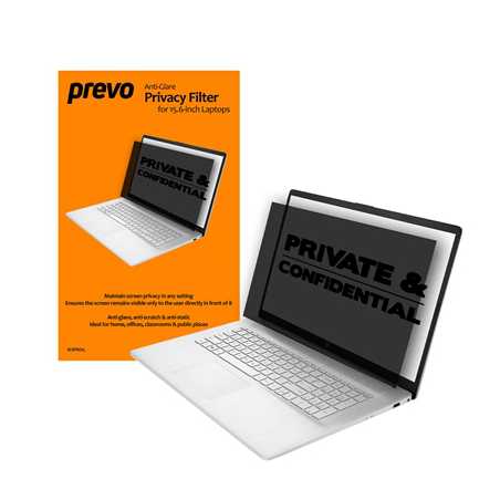 prevo 15.6 Inch Anti-Glare Laptop Privacy Screen Filter, Anti-Peep, Anti-Static