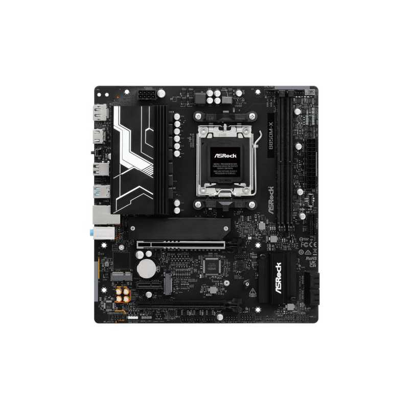 Asrock B850M-X R2.0, AMD B850, AM5, Micro ATX, 2 DDR5, HDMI, DP, 2.5G LAN, 2x M.2
