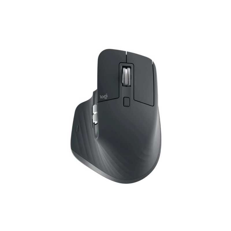 Logitech MX Master 3S Wireless Ergonomic Mouse, Quiet Clicks, 8K DPI Any-Surface Tracking, Customisation App, Graphite