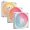 Corsair iCUE LINK LX120-R 12cm PWM Reverse Blade RGB Case Fans (3-Pack), 18 RGB LEDs, Magnetic Dome Bearing, 2400 RPM, iCUE LINK