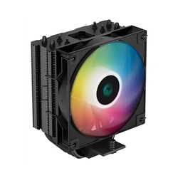 DeepCool AG400 Black ARGB V2 CPU Air Cooler, 120mm PWM Fan, 4 Direct Touch Heat Pipes, Addressable RGB, LGA1851/1700/1200, AM5/A